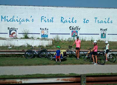 bike camping on the hart montague trail